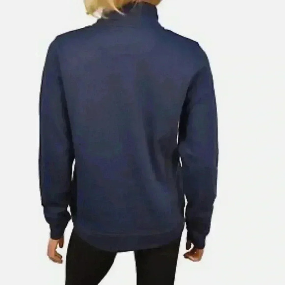 Vineyard Vines Women’s Quarter Zip Pullover Blue with Whale Patch M - Picture 2 of 7